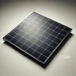 330w Monocrystalline Black Solar Panel